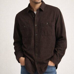 GAP Herringbone Button-Up Shirt | Men’s Large